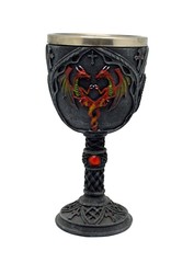 2394 Twin Red Dragon Goblet